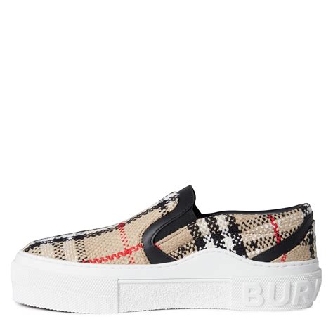 burberry trainers ladies|burberry slip on sneakers women's.